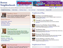 Tablet Screenshot of boston-neighborhoods.com